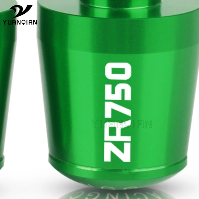 

For Kawasaki ZR-750 LOGO ZR750 ZEPHYR 1991 1992 1993 7/8" CNC Motorcycle Accessories Handlebars Bar Ends Grips Slider zr750