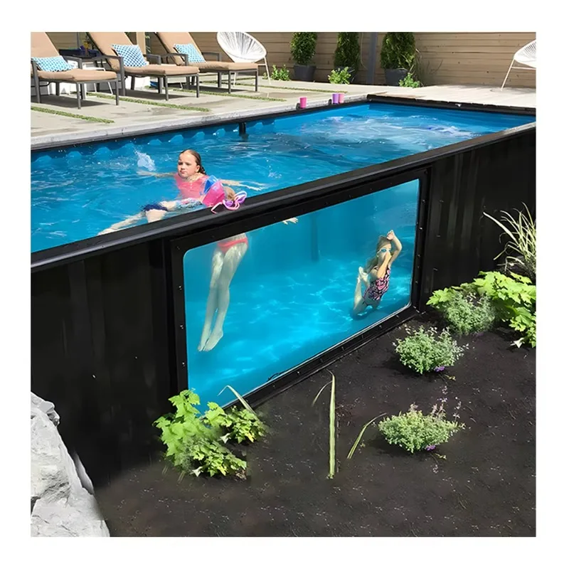 Heavy Duty Steel Frame Backyard Container Swimming Pool Customized Size Large Above Ground Outdoor Summer Family Fun  Relaxation