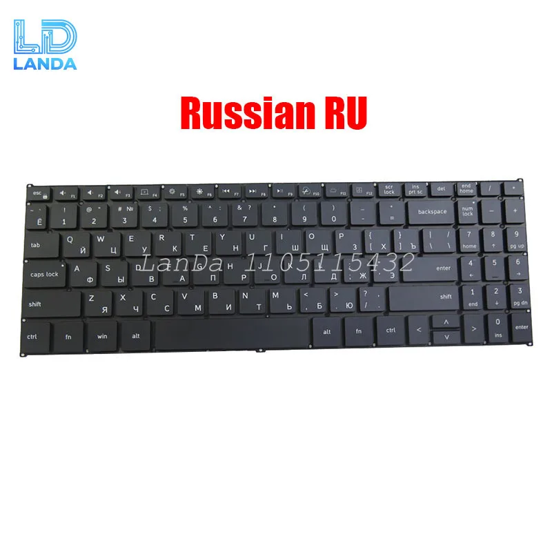 Laptop Backlit Keyboard For Teclast TBOLT 20 Pro Russian RU Black No Frame New