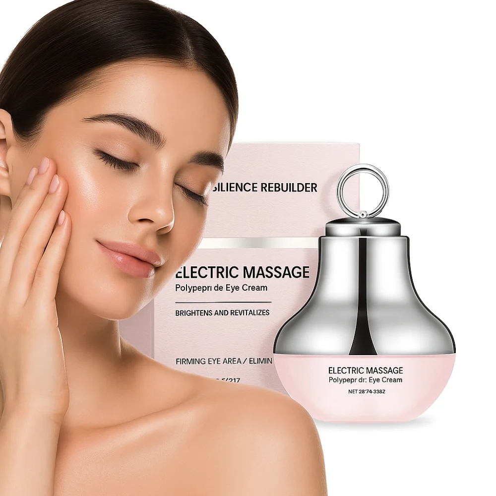 Crema per gli occhi idratante per massaggio elettrico Antirughe con crema per gli occhi a vibrazione delicata Rinfrescante idratante per gli occhi stanchi