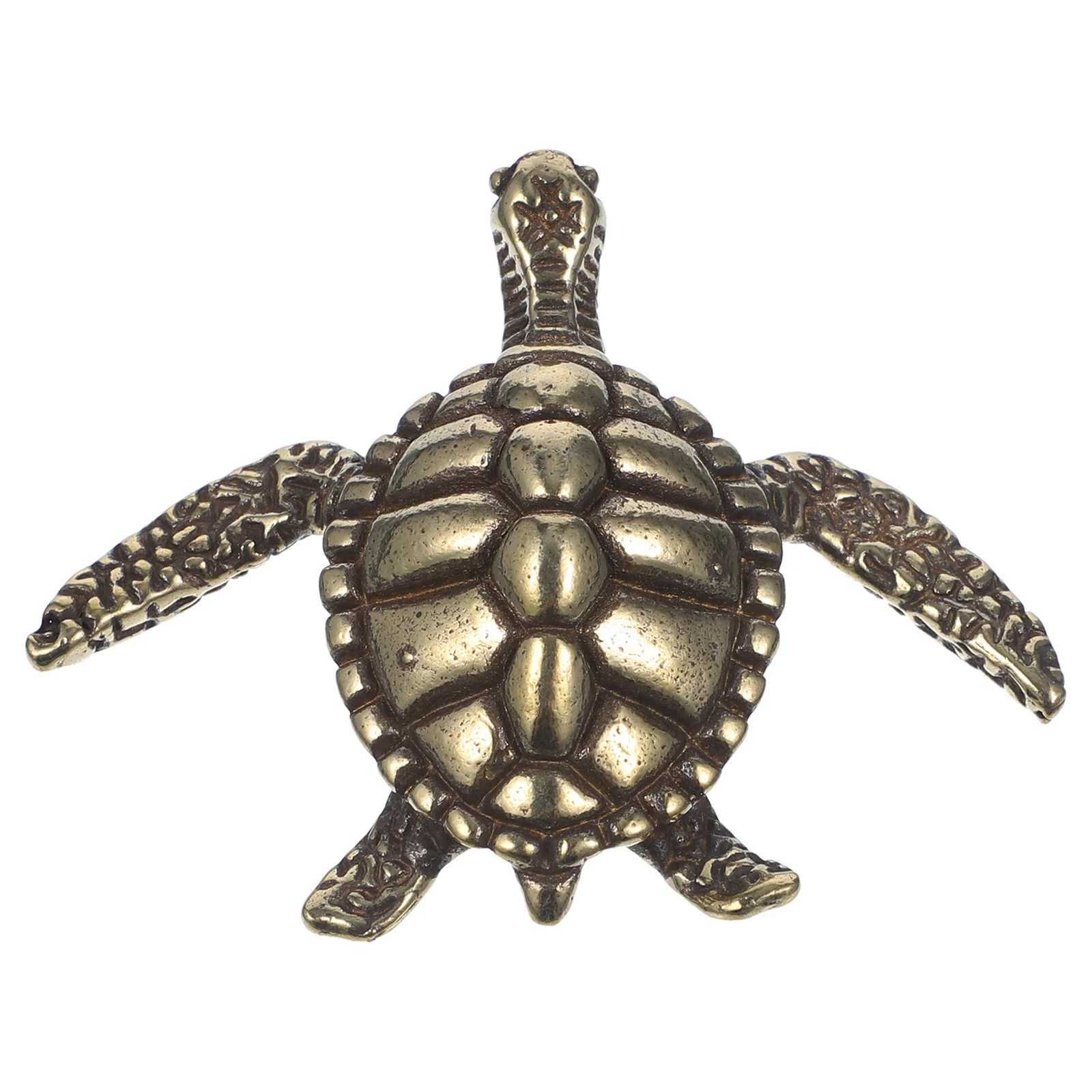 

Household Solid Brass Turtle Charm Mini Animal Figurines Feng Shui Gifts Copper Sculpture