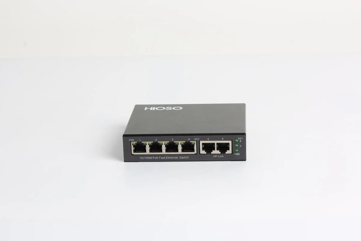 Commutateur Ethernet rapide, boîtier métallique non géré, DC 12V, 5 ports, 10 m, 100m