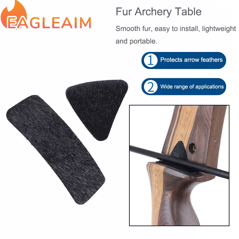 

Recurve Bow Arrow Rest Archery Hair Arrow Rest Stick on Bow Fur Adhesive Shelf Rests Longbow Fur Pad Recurve Accessories For Hun