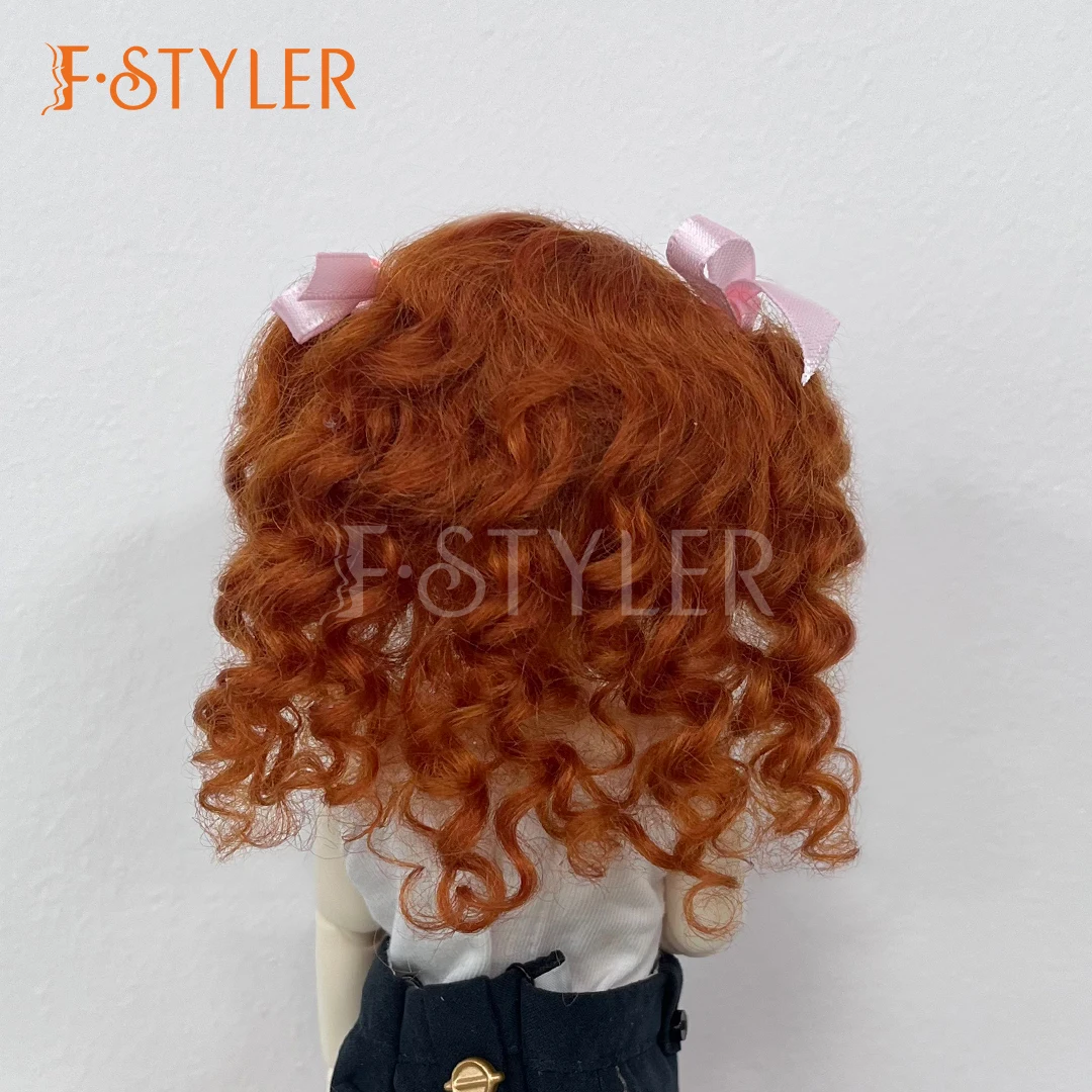 FStyler Mohair Wig for BJD Handmade Curls Wavy Soft Wigs Blythes1/8 1/6 1/4 1/3 Various Size Dolls Accessories