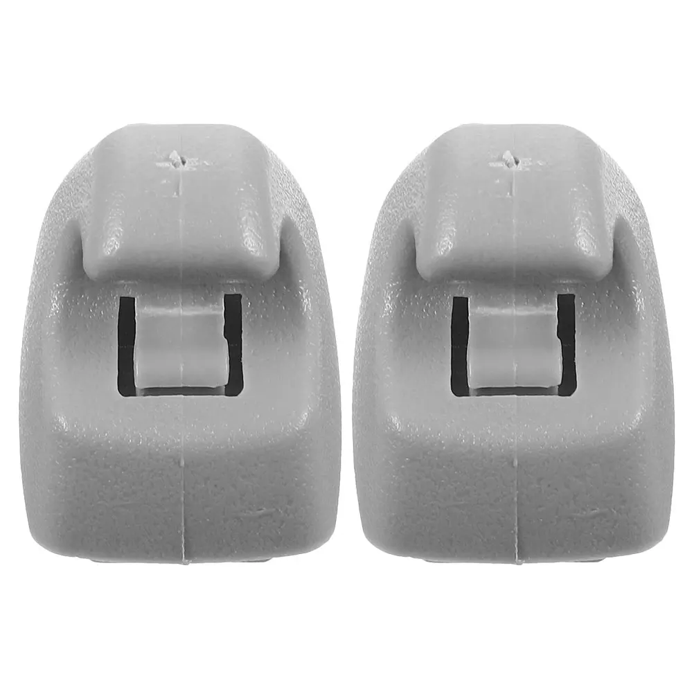 

2 Pcs Sun Visor Bracket Car Sunshade Accessories Maintenance Clip Grey Organizer