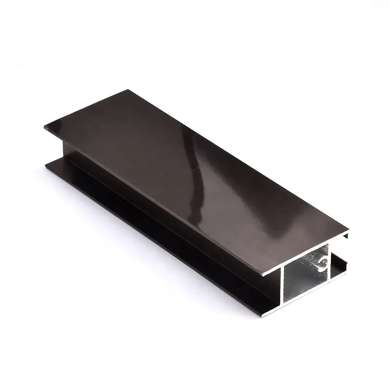 التخصيص الألومنيوم فرملس باب زجاجي الشخصي بأكسيد نافذة الملامح الألومنيوم انحناء الستار الجدار الألومنيوم الشخصي #2