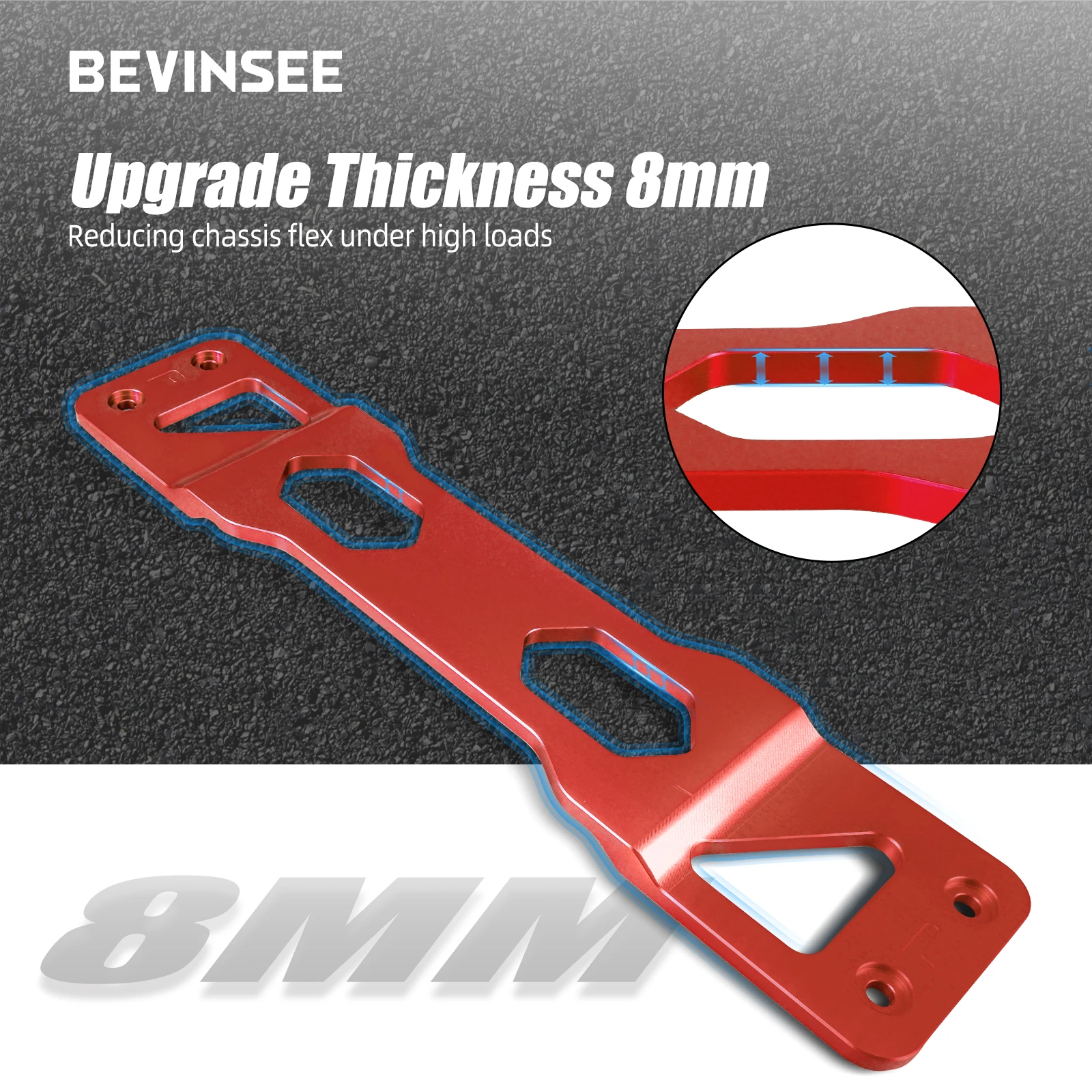 BEVINSEE for FWD MQB Models Centre Tunnel Brace for VW Golf 7 for golf 8 for Passat B8 for Audi A3 S3 for SEAT Leon 5F for Skoda