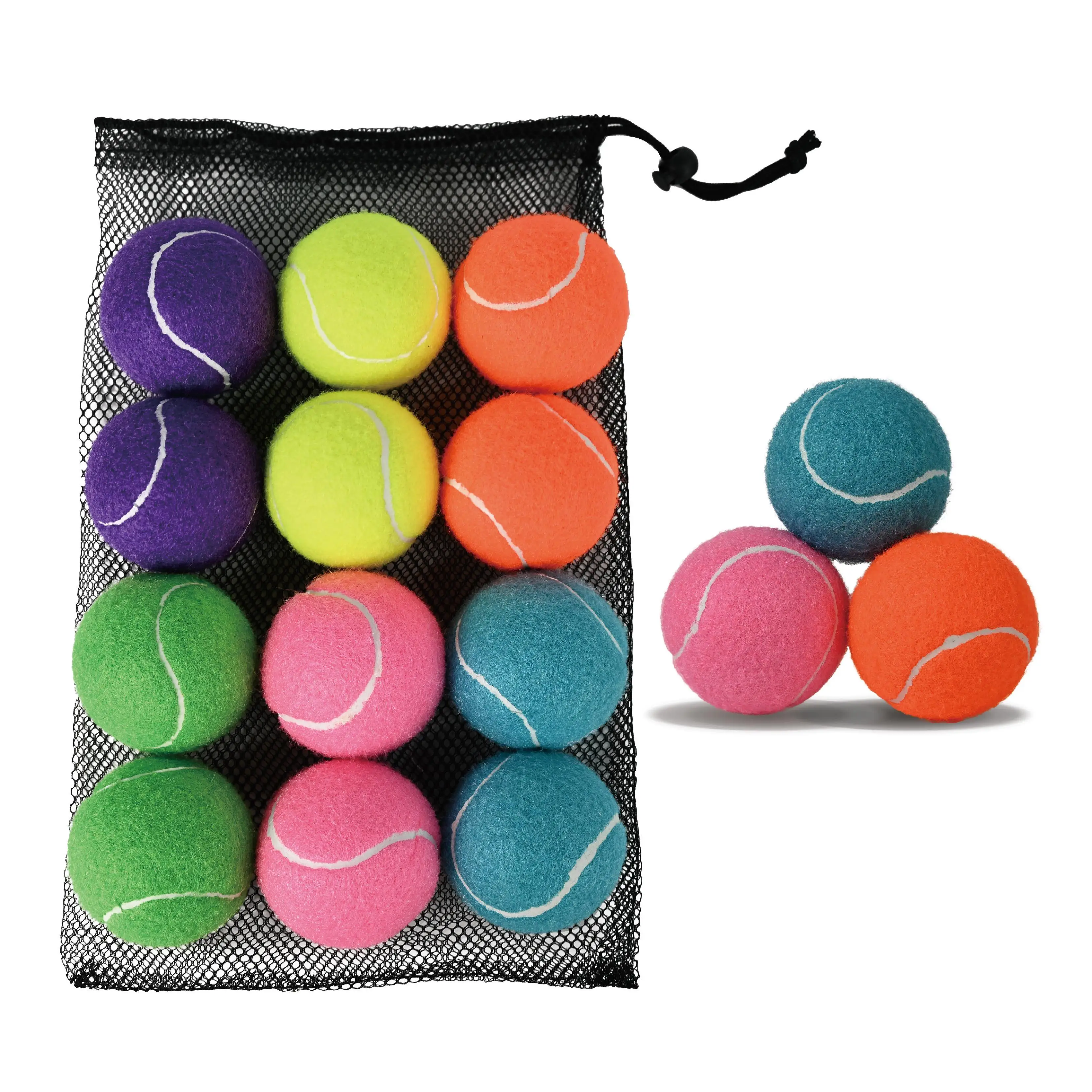 

INSUM Beginners Teens Tennis Balls Practice Ball Pet Dog Playing Balls Training Sports Competition Low Compression Tennis Balls