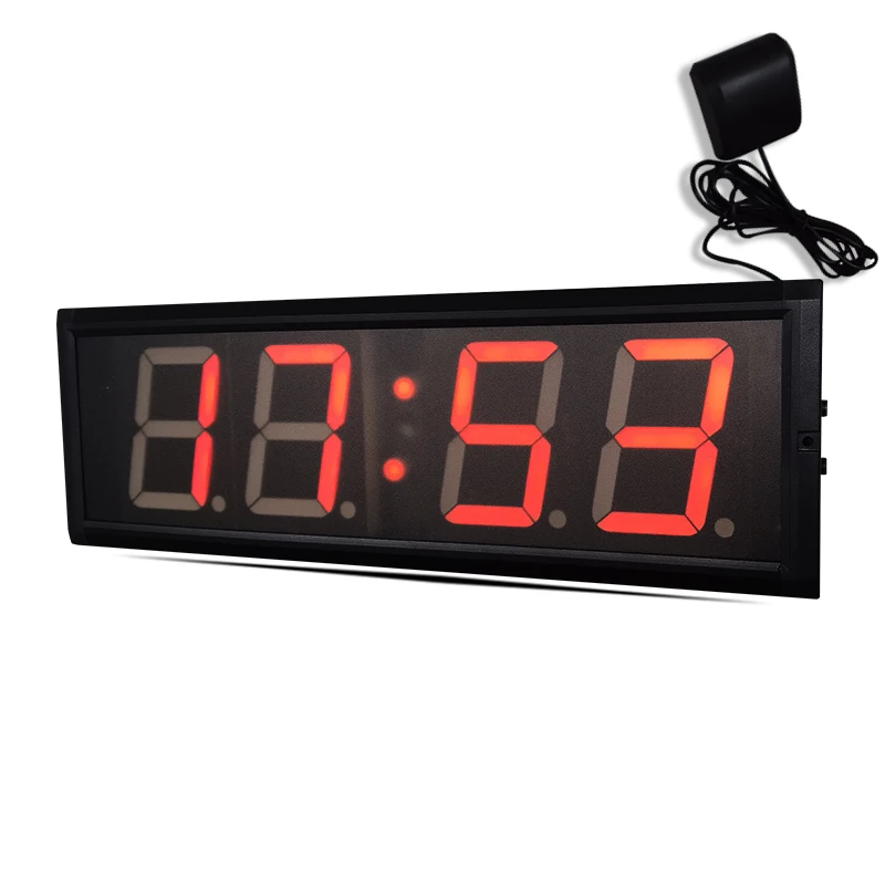 4-digit 4-inch digital GPS clock countdown clock timer stopwatch wall mounted LED clock DAP