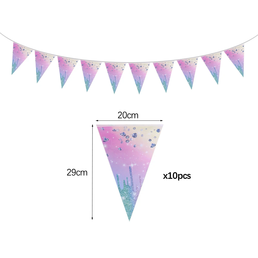 Macaron Diamant Einweggeschirr Diamant-Pappteller Becher Servietten Mädchen Geburtstagsparty Dekorationszubehör Babyparty – Detail 5