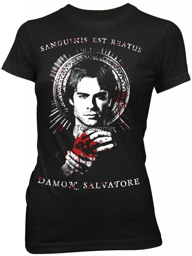 Vampire Diaries Damon Salvatore Sanguinis Juniors Men'S T-Shirt