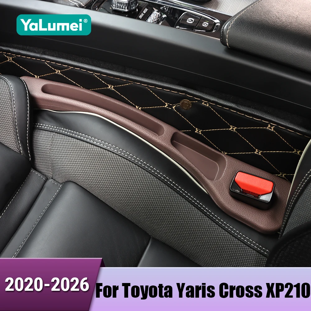 Für Toyota Yaris Kreuz XP210 2020 2021 2022 2023 2024 2025 2026 2PCS Auto Sitz Lücke Füllstoff Auslaufsicher streifen Organizer Zubehör