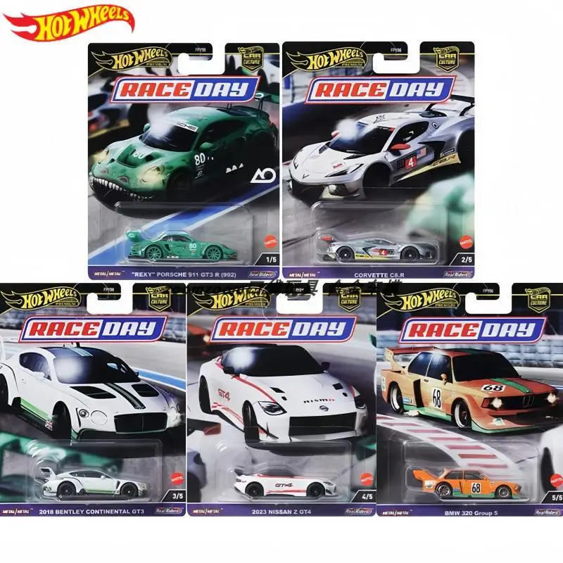 

Hot Wheels Premium Car Culture Race For1/64 Diecast Carro Porsche 911 Corvette Bmw 320 Nissan Bentley Birthday Gift Boy Toy