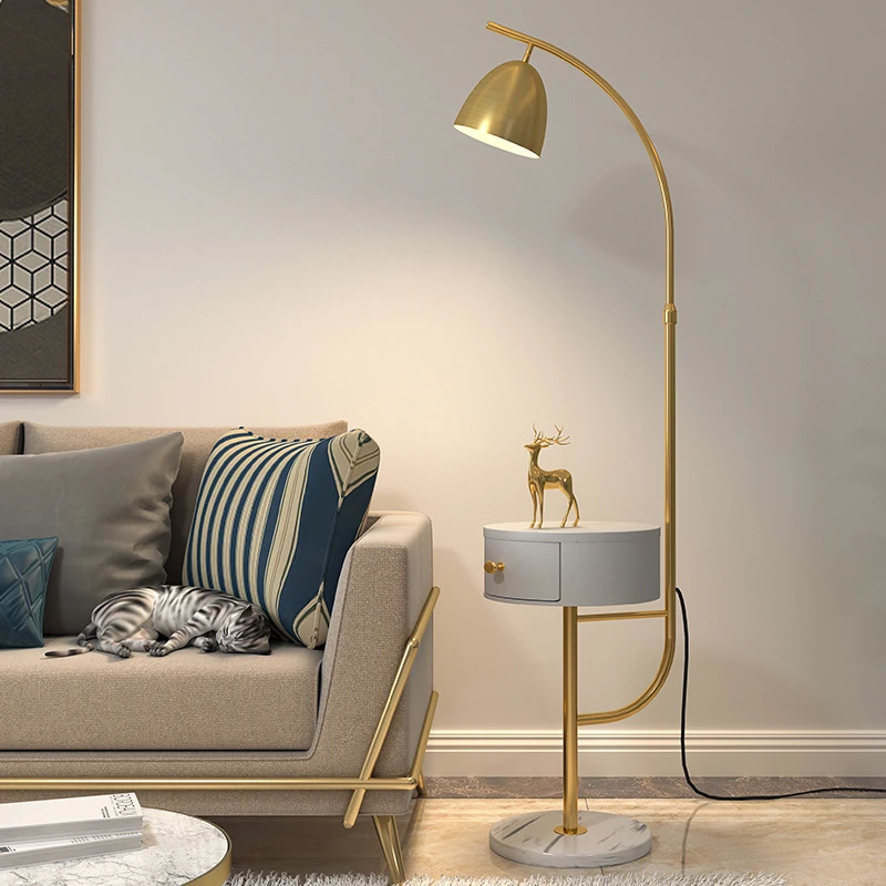 

Wireless Charging Function Led Floor Lamps Sofa Side Stamding Lights for Living Room Bedroom Bedside Light Home Decoration