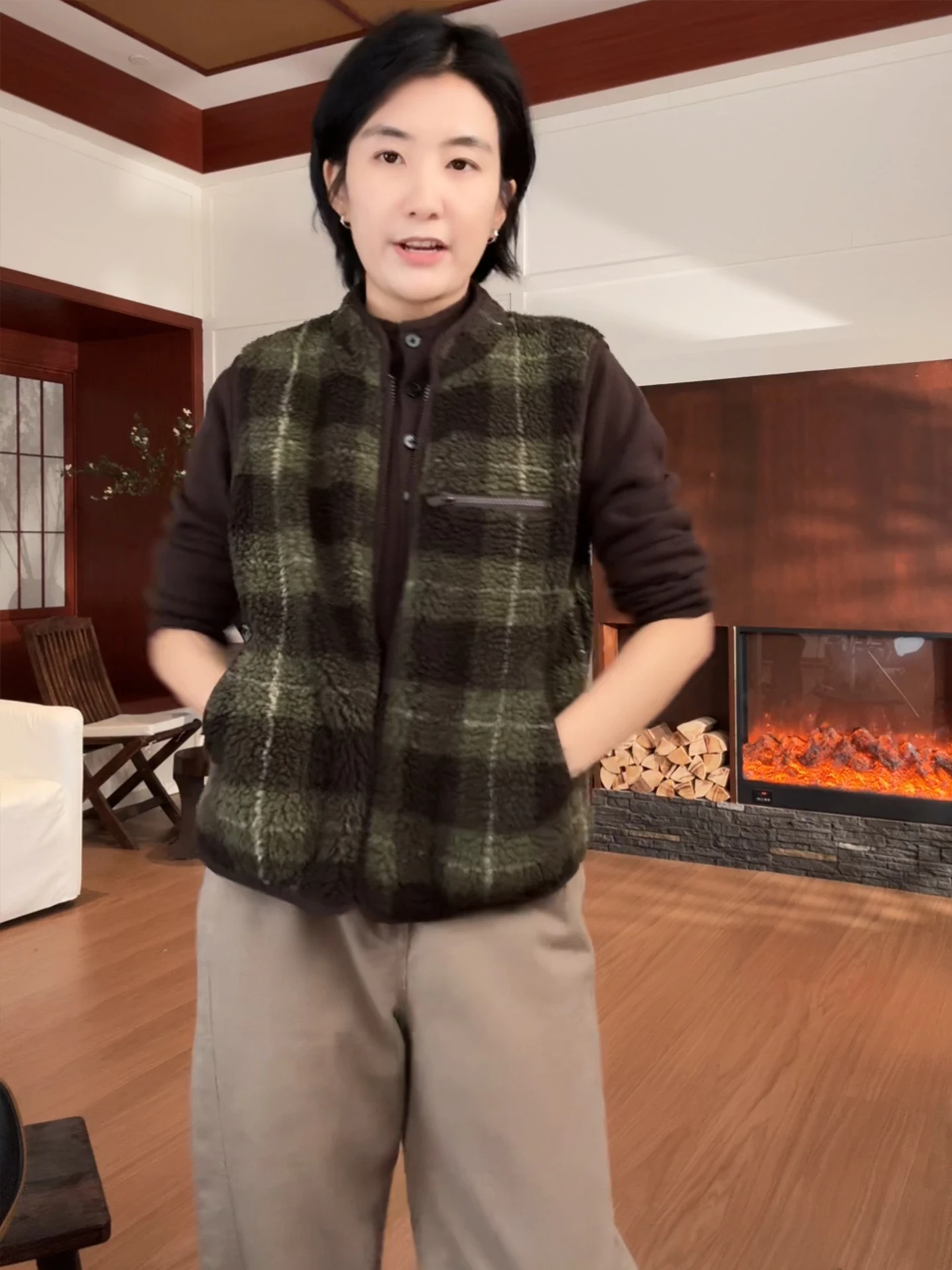 

Жилет Langqing Thiened Fce женский, зимний, теплый, с круглым вырезом, многослойный, из полиэфирного волокна, на молнии