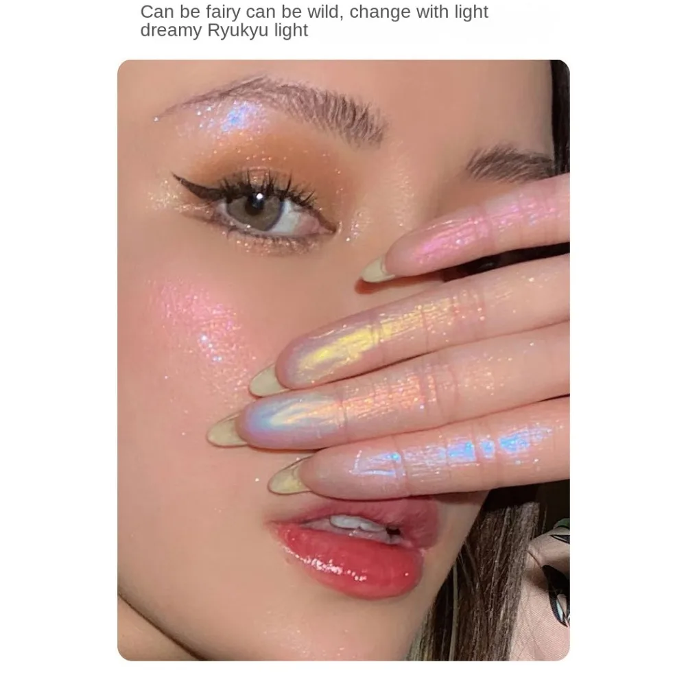 Quick-dry Liquid Eye Shadow Waterproof Shine Glitter Color Shift Eyeshadow Liquid Long Lasting Eye Makeup Multichrome Eyeshadow