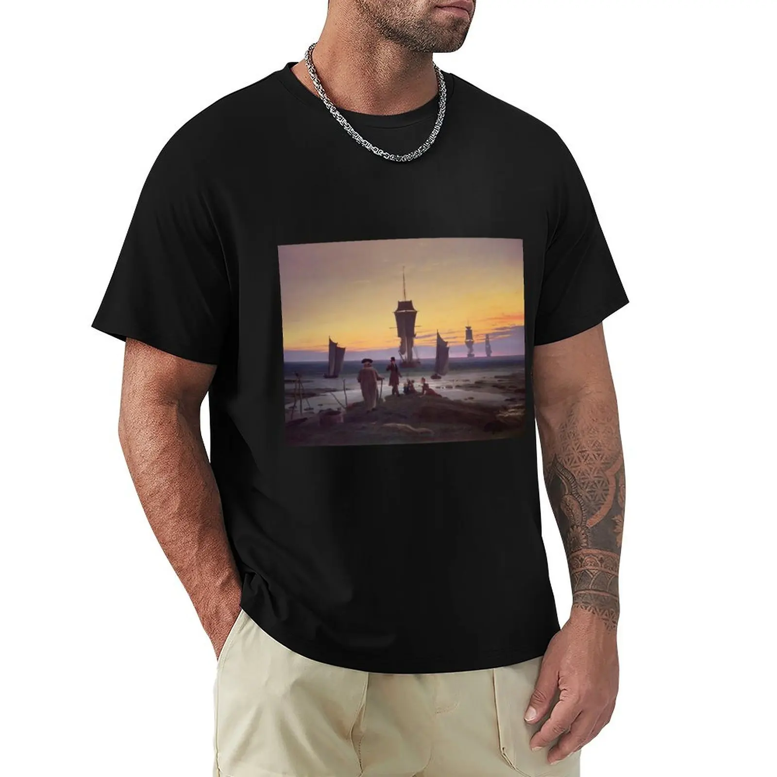 Caspar David Friedrich - The Stages Of Life T-Shirt t shirts for man graphic funny T-Shirt