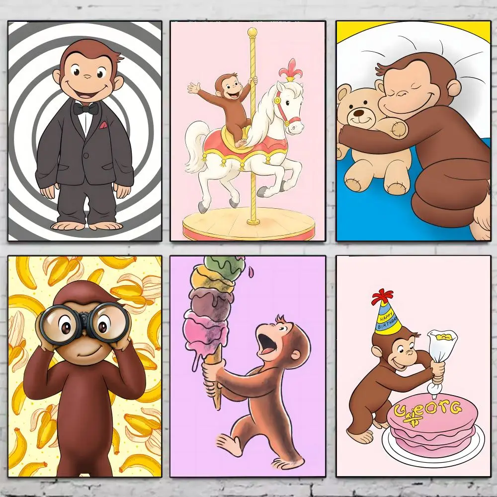 C-Curious George Poster Modern Aesthetic Home Decoration Wall For Living Room Bedroom Home Gift