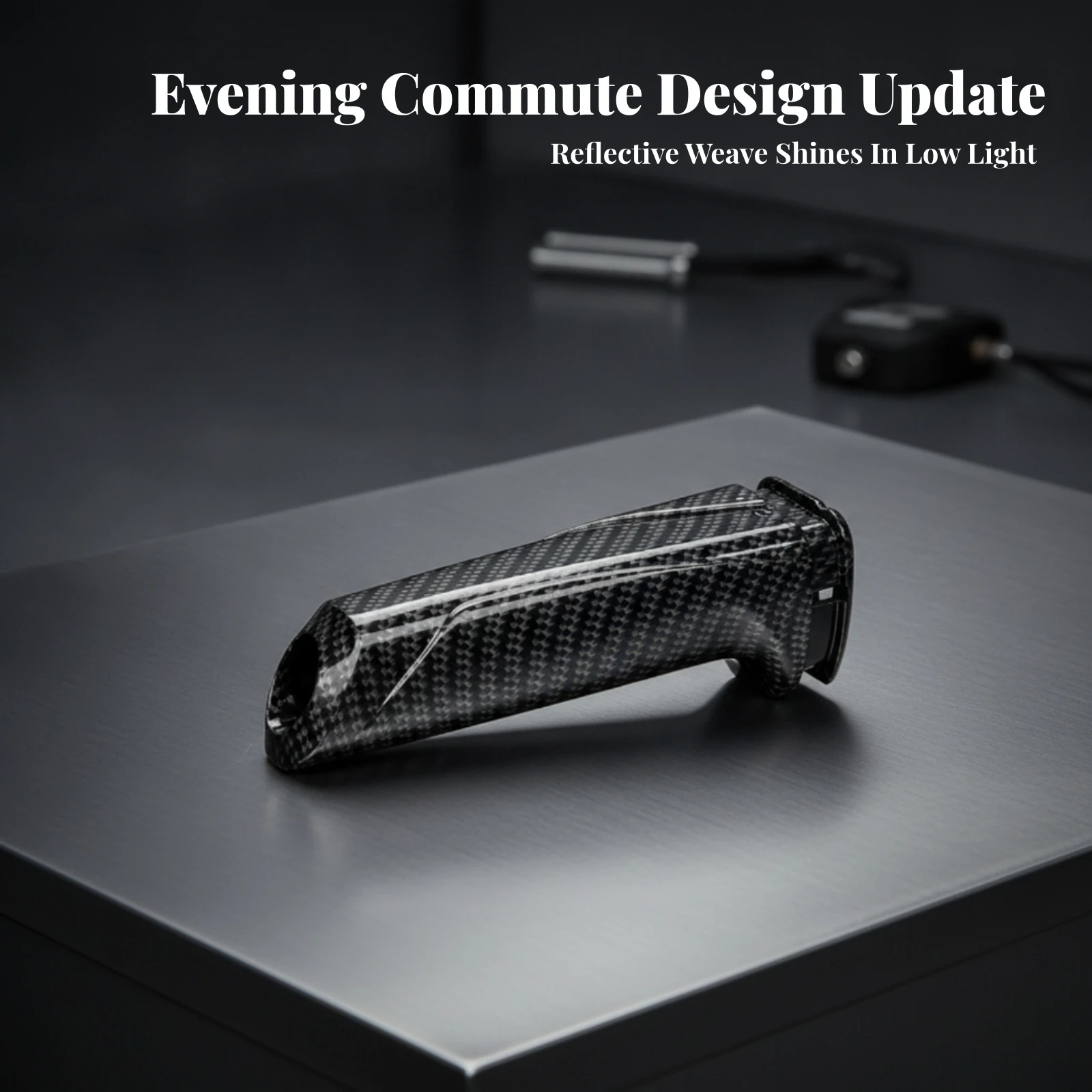Carbon-Fiber Handbrake Cover Lightweight Handbrake Cover with Mounting Base Car Accessory Tapered Shield for Drivers