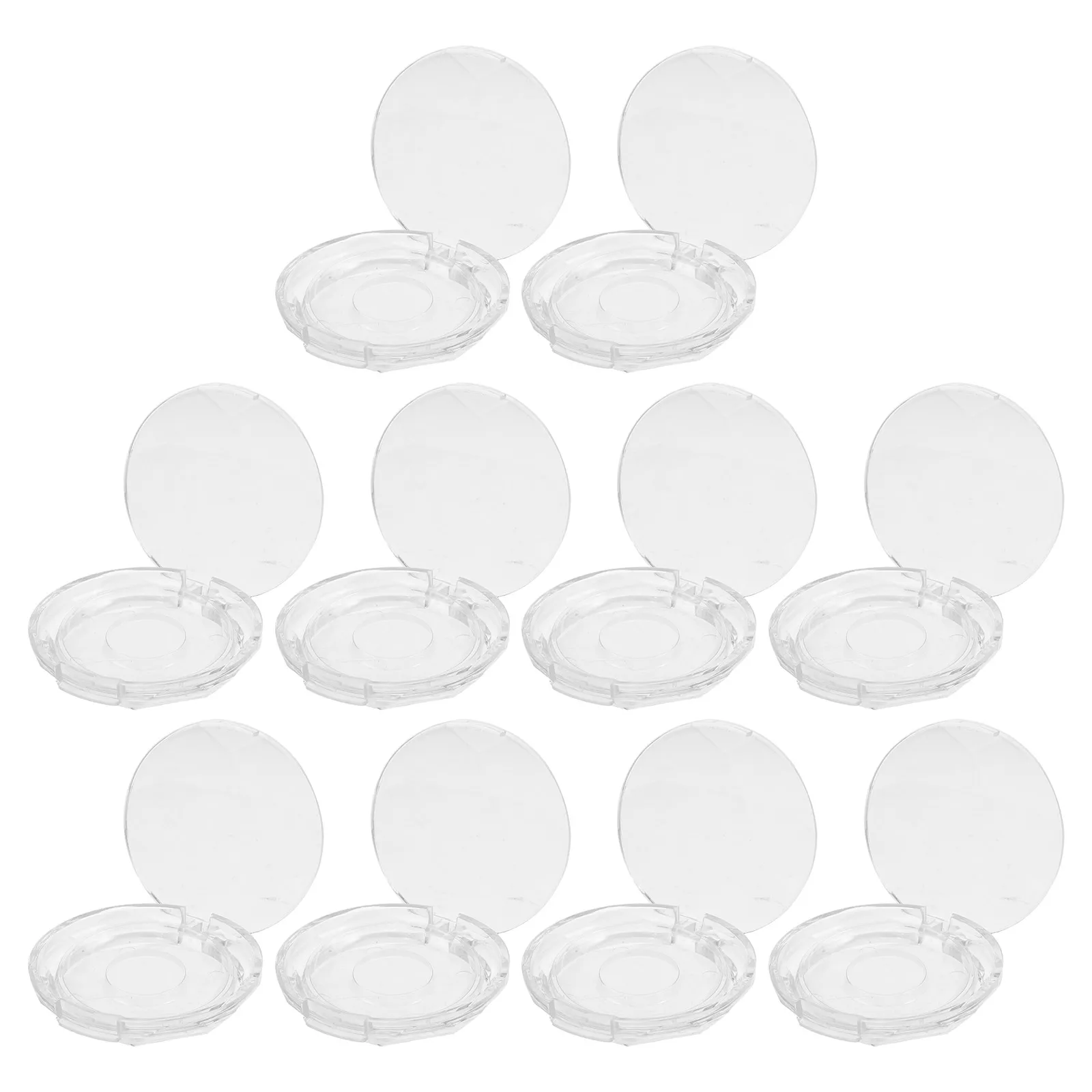10 pezzi porta ciglia contenitore per ciglia rotondo organizer in plastica per ciglia finte contenitore per ciglia da viaggio