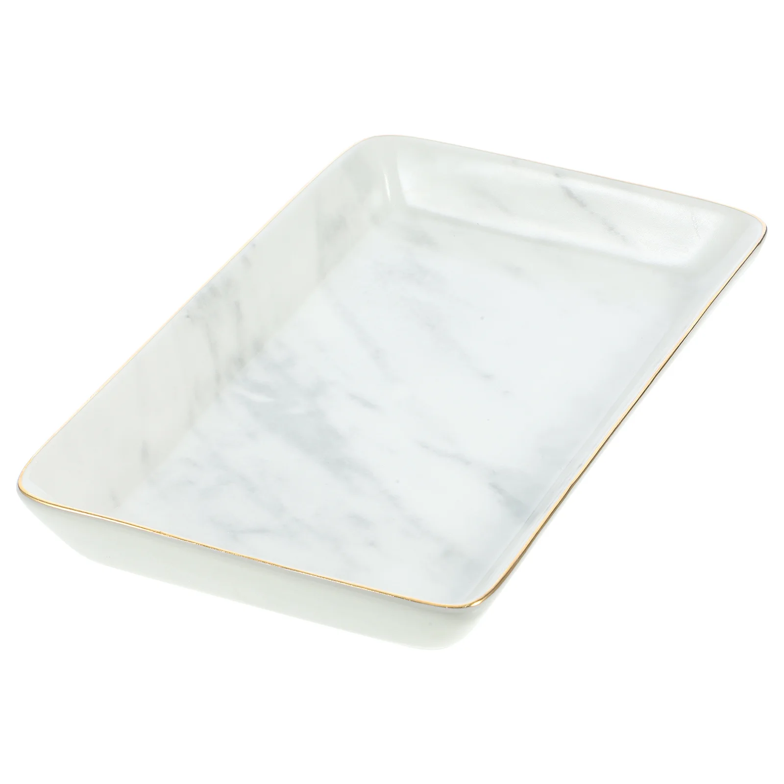 

Большой керамический поднос для ювелирных изделий с мраморным узором, держатель для колец в скандинавском стиле для туалетного столика, органайзер для сережек, декоративная помада для хранения