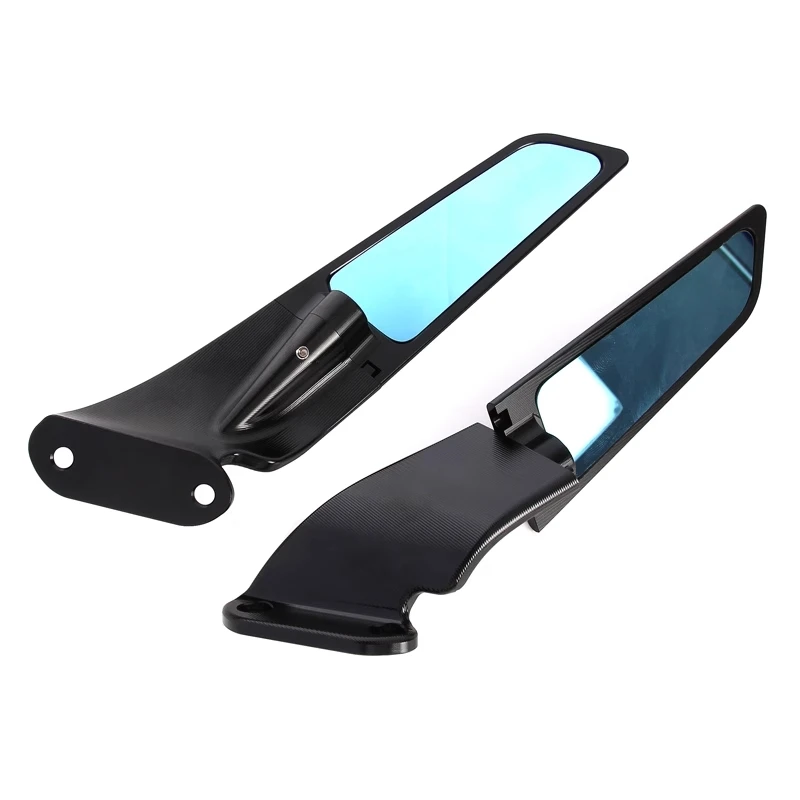 ZX6R Motorcycle Mirror Modified Wind Wing Adjustable Rotating Rearview Mirror For KAWASAKI ZX25R/ZX4R.RR/ZX10R NINJA400.500.650R