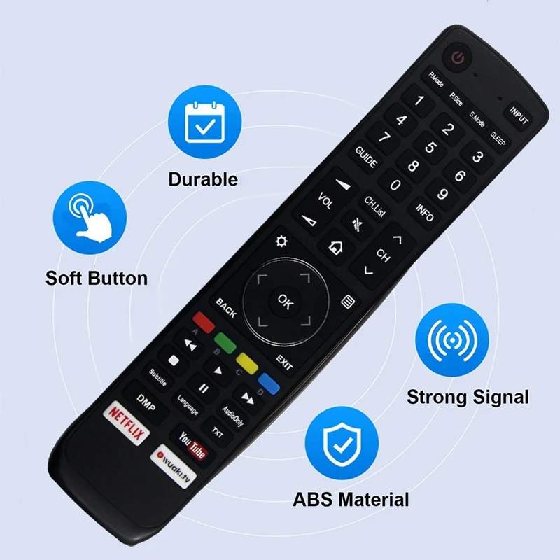 Top-EN3D39 Replace Remote For Hisense 4K Ultra HD Smart TV With HDR H50N6800 H65N6800 H55NU8700 H50N5900 H70NU9700 H65N5750