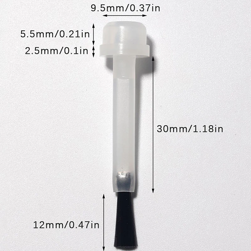 Cepillo desechable para esmalte de uñas, botella de repuesto, 10/20/50 piezas, aplicadores líquidos, herramientas de manicura