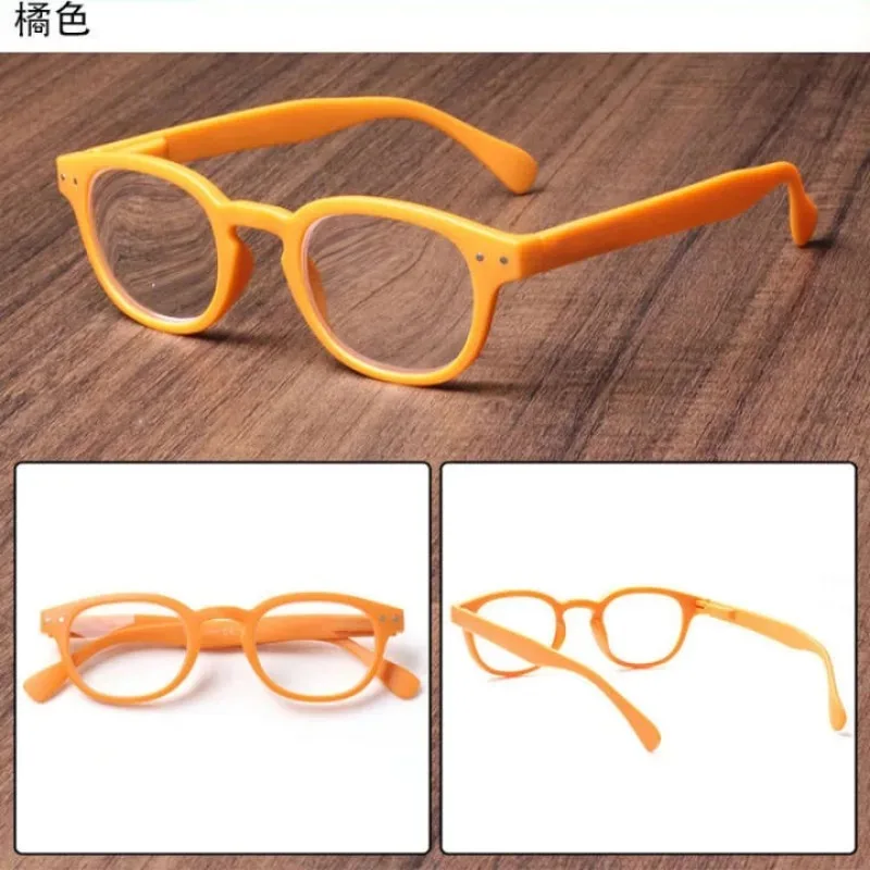 Lesebrille für Männer und Frauen, Sport-Lesebrille mit quadratischem Rahmen, runde Brillen mit Federscharnier, Computerbrille +0+3,5+4,0 – Detail 11