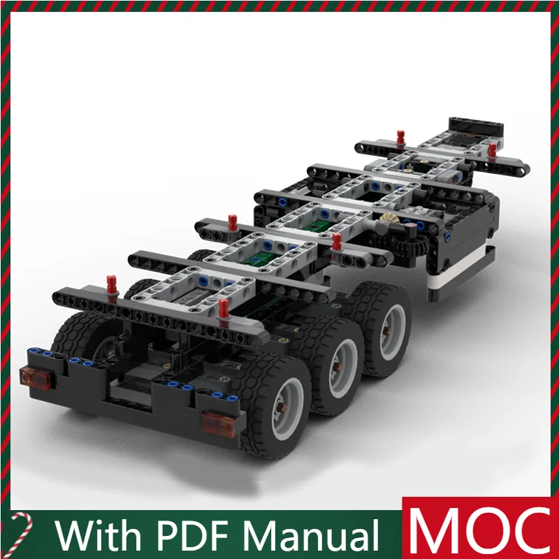 

Popular 1285 PCS Double Trailer Truck Carriage MOC Building Blocks Model Cool Vehicle Bricks Toys Kids Adults Diy Assembly Gifts