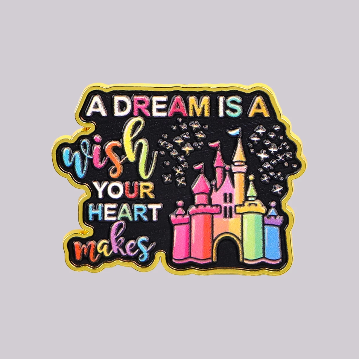 Jewelry Making Quotes - Эмалевая брошь-значок с цитатой «Мечта —