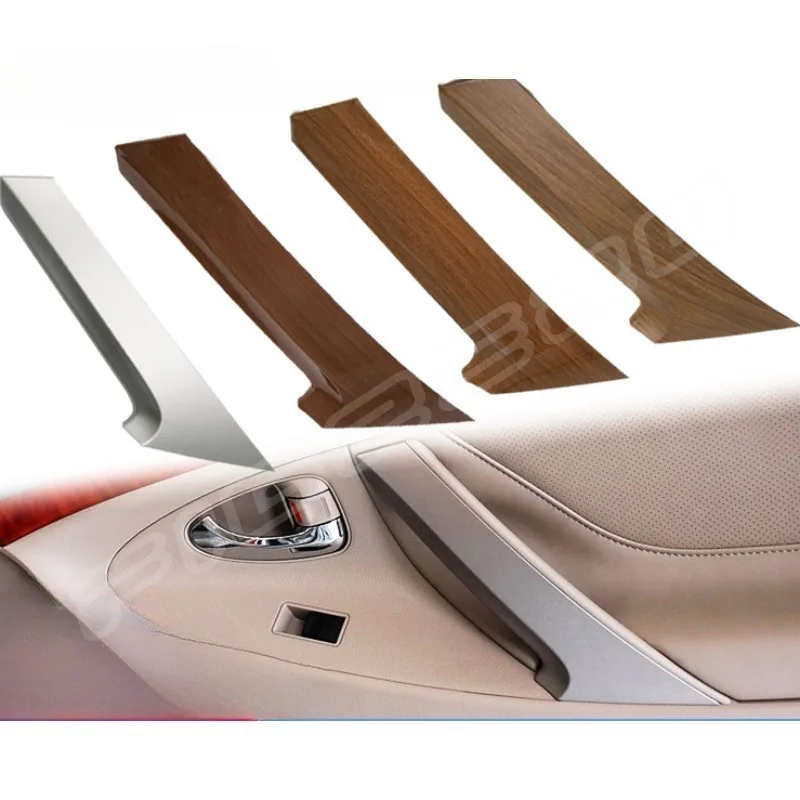 Sliver Woodiness Texture Trim Car Interior Door Handle Cover for Toyota Camry 2006 2007 2008 2009 2010 2011 2012