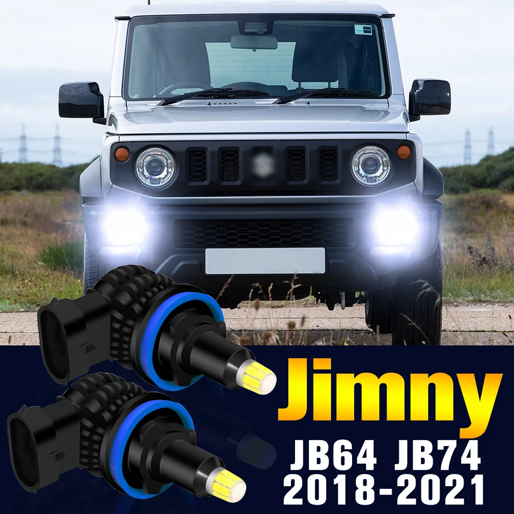 

2pcs LED Fog Light Bulb Lamp For Suzuki Jimny JB64 JB74 2018 2019 2020 2021 Accessories