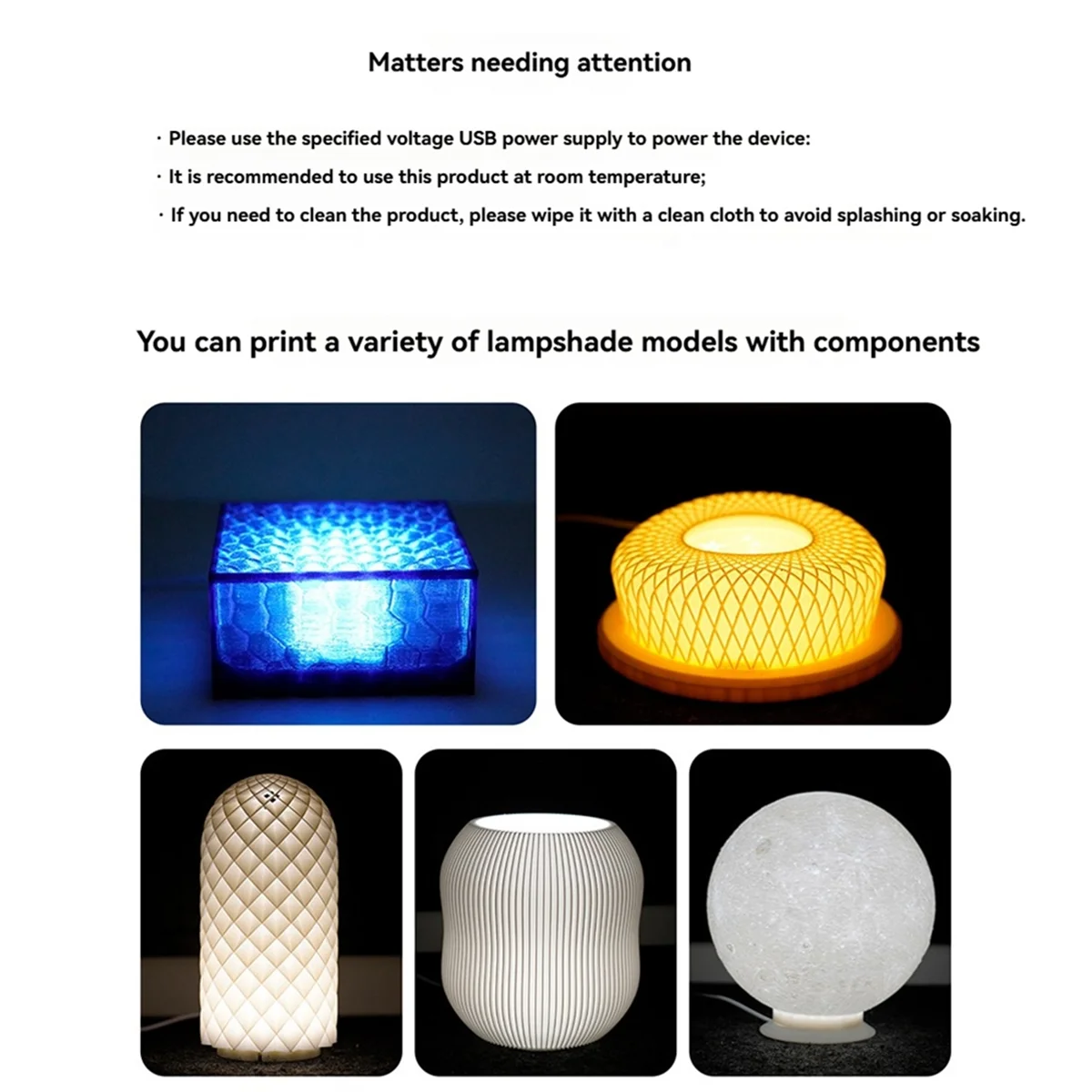 A03R 2 Sets for Led Lamp Kit Adjustable Led Light Parts Hardware DIY Model Without Lamp Shell 3D Printing Parts