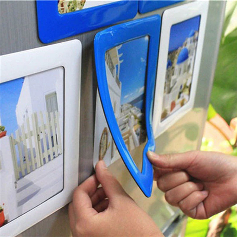 5/6/7/8/10 Inches Fridge Magnet Picture Frames Photo Frame Refrigerator Family Magnetic Love Baby Friends Photot Display Box