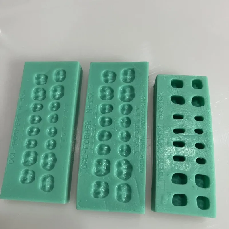 4pcs/Set Lab Silicone Jaw Plane Template Denture Restoration Mold Casting Crown Bridge Making Mold Tool