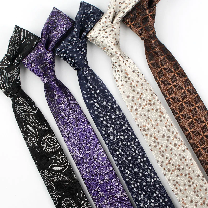 

Men's Vintage Pattern British Gentleman Paisley Polyester Neckties 6cm Business Casual Shirt Tie Fashion Accessories