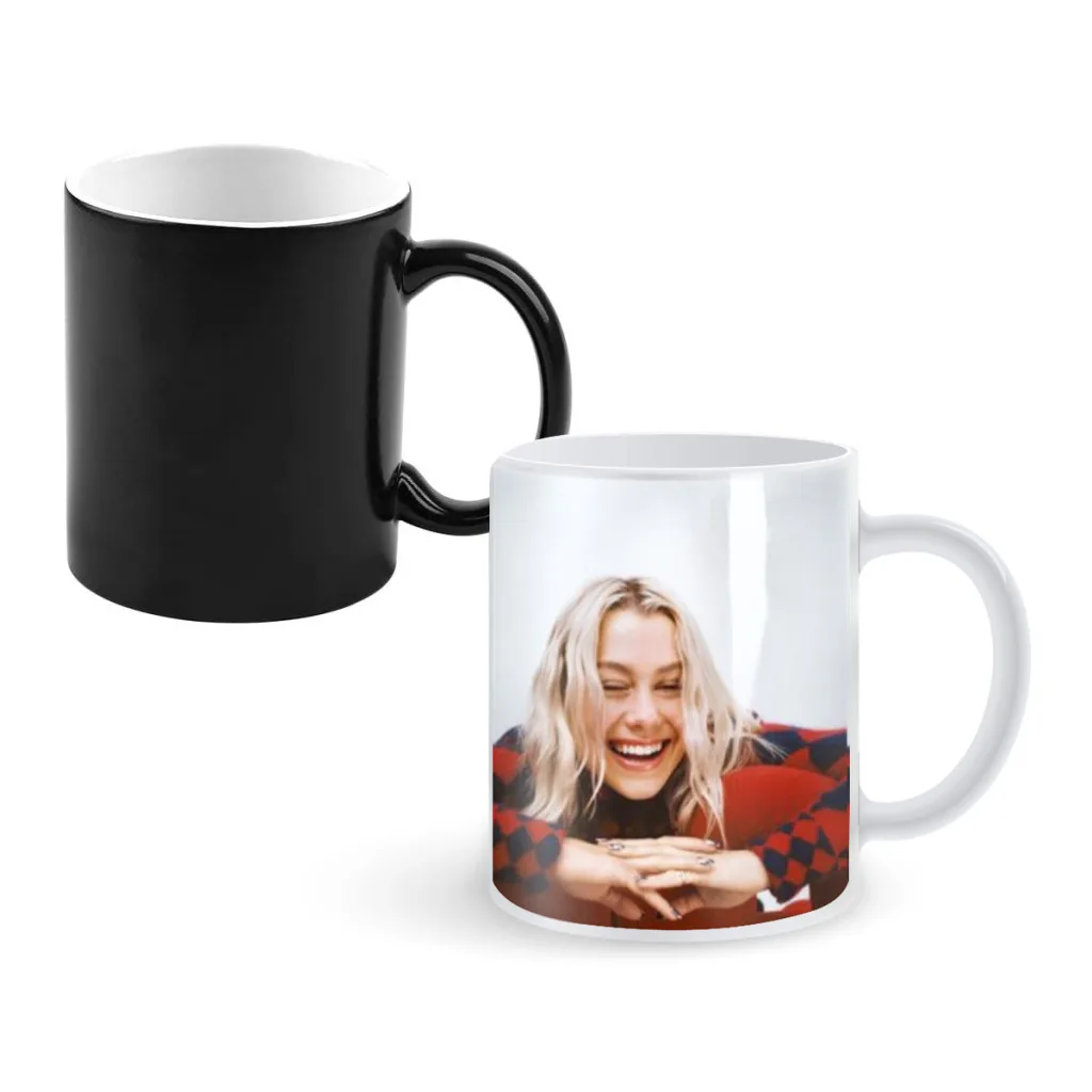 Singer Phoebe Bridgers Music Album Hot Songs Creativity Change Color Chang mug Ceramic mug Hot Coffee Cup Breakfast Cup Gift