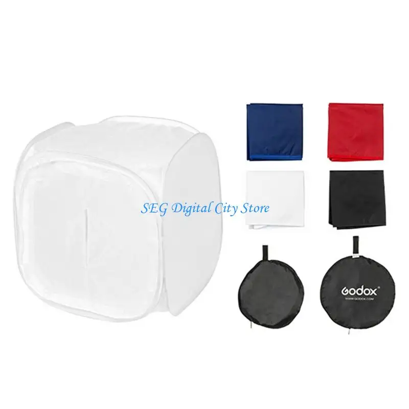 

U75B Portable Photo Studio Tent Light Box Diffusion Softbox Tent with 4 Colors Backdrop for Table Top Indoor Accessories