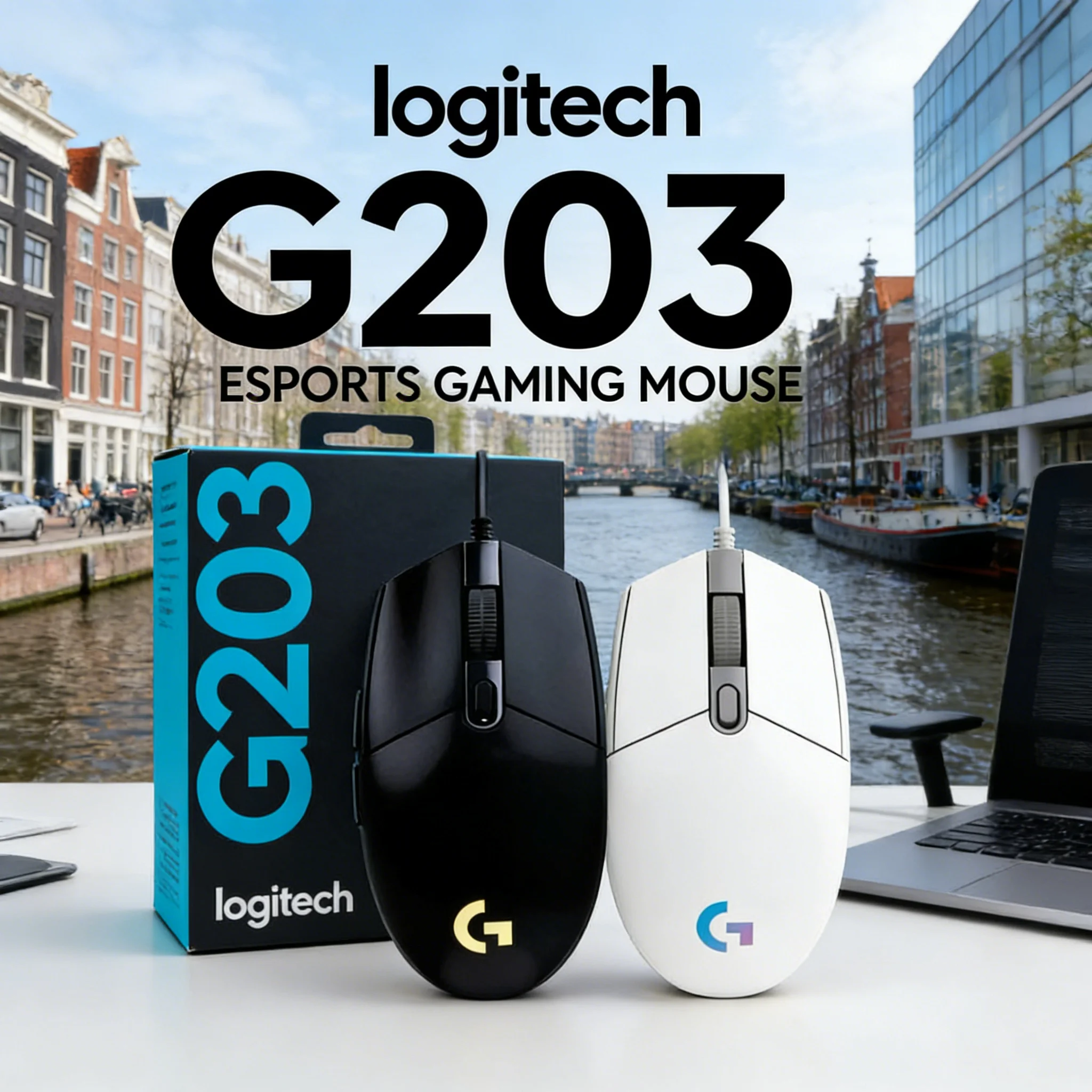 Logitech G203 Wired Gaming Mouse, Esports-Grade, Compatible with Tablets,6 Programmable Buttons & Multi-Color for Competitive