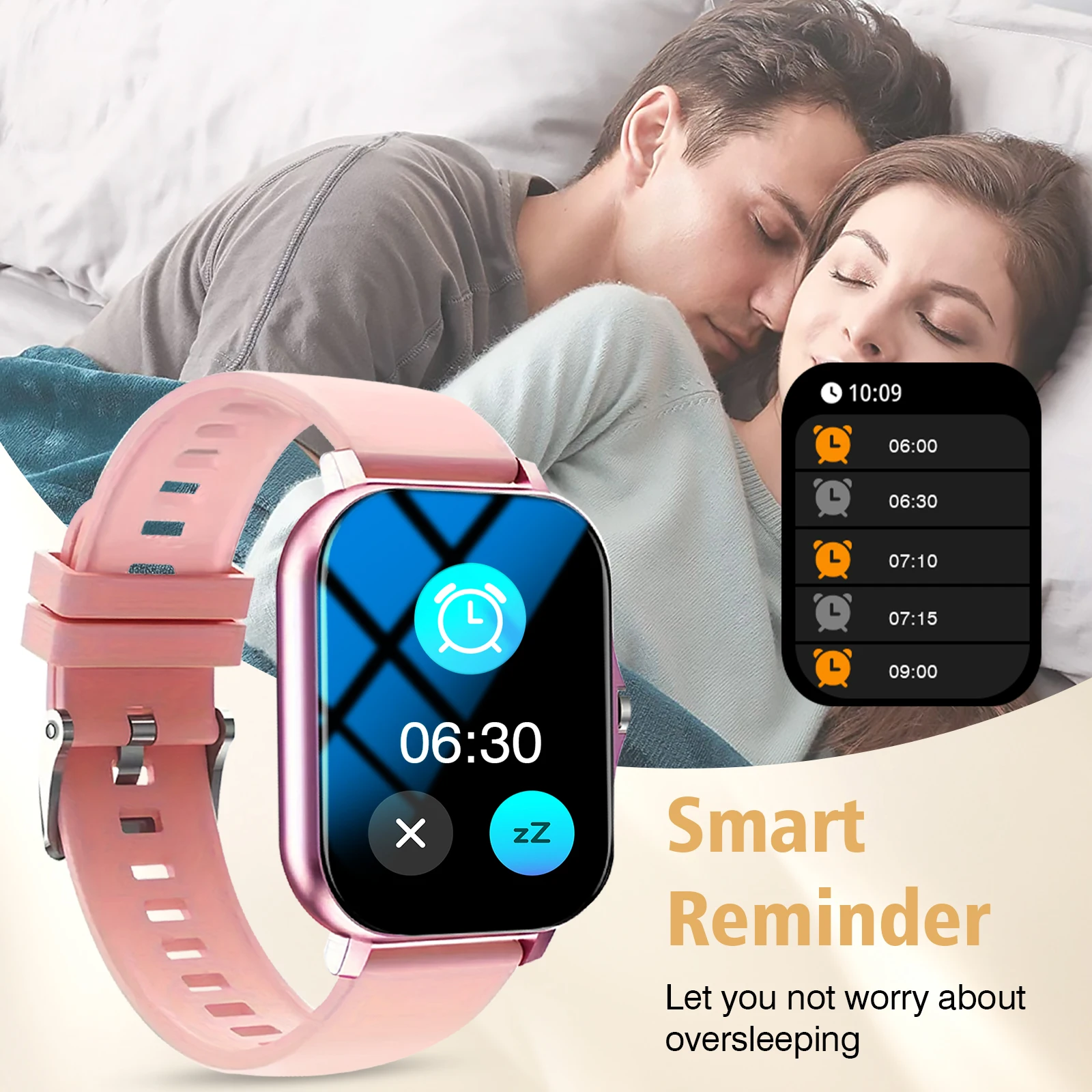 ساعة ذكية، محادثة/قرص لاسلكي، وضع رياضي متعدد للرجال والنساء، متوافق مع هاتف IPhone/Andriod