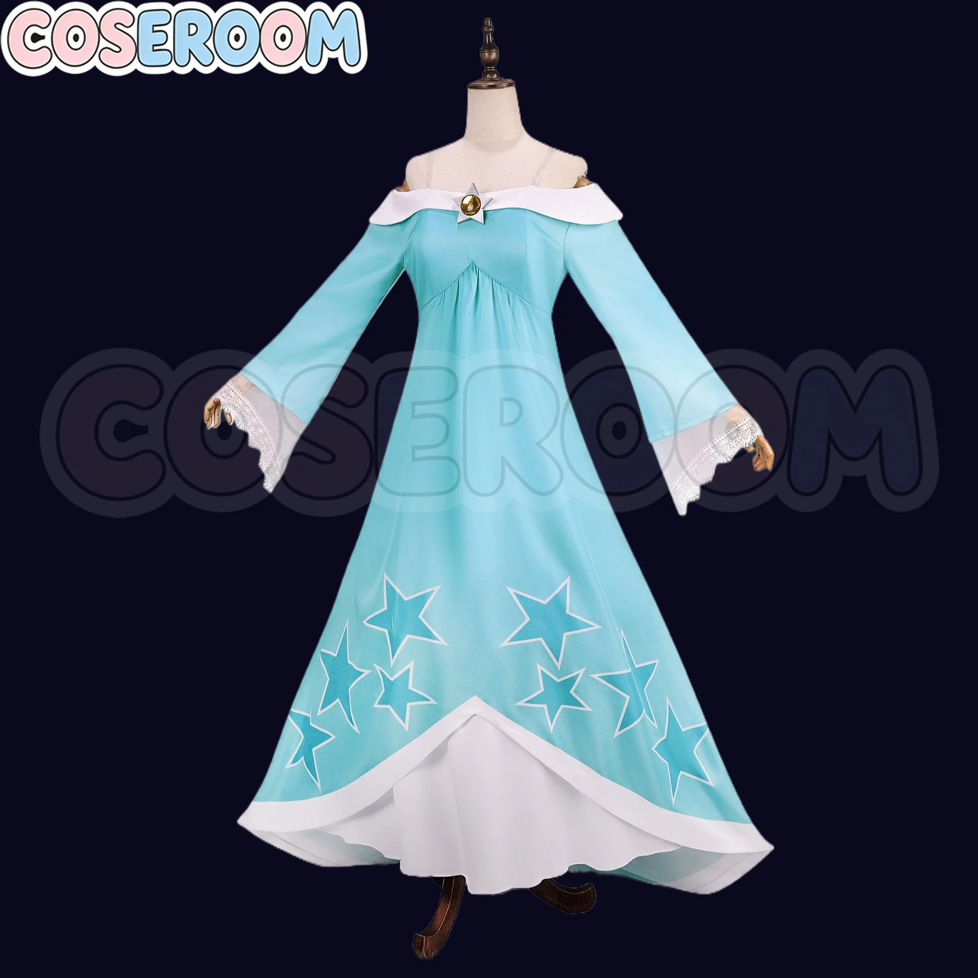 Disfraz de Cosplay de Rosalina de COSEROOM-R GAME, Disfraz de SuperMario, Disfraz de Halloween, Uniforme JK