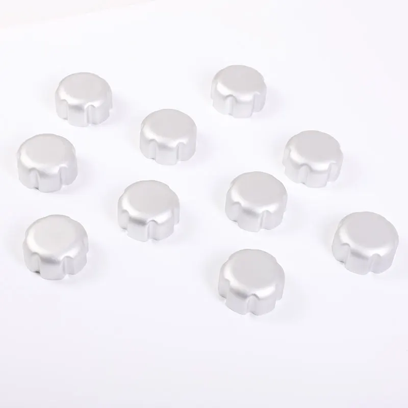 For Hummer H2 2003-2009 Aluminum alloy Silver Car Roof Rack Knobs Screw Trim Cover sticker Car Accessories