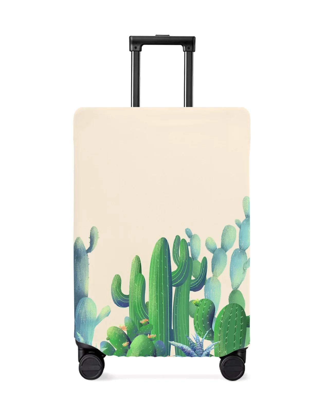 

Tropical Plant Cactus Succulent Luggage Cover Stretch Suitcase Protector Baggage Dust Cover for 18-32 Inch Travel Suitcase Case