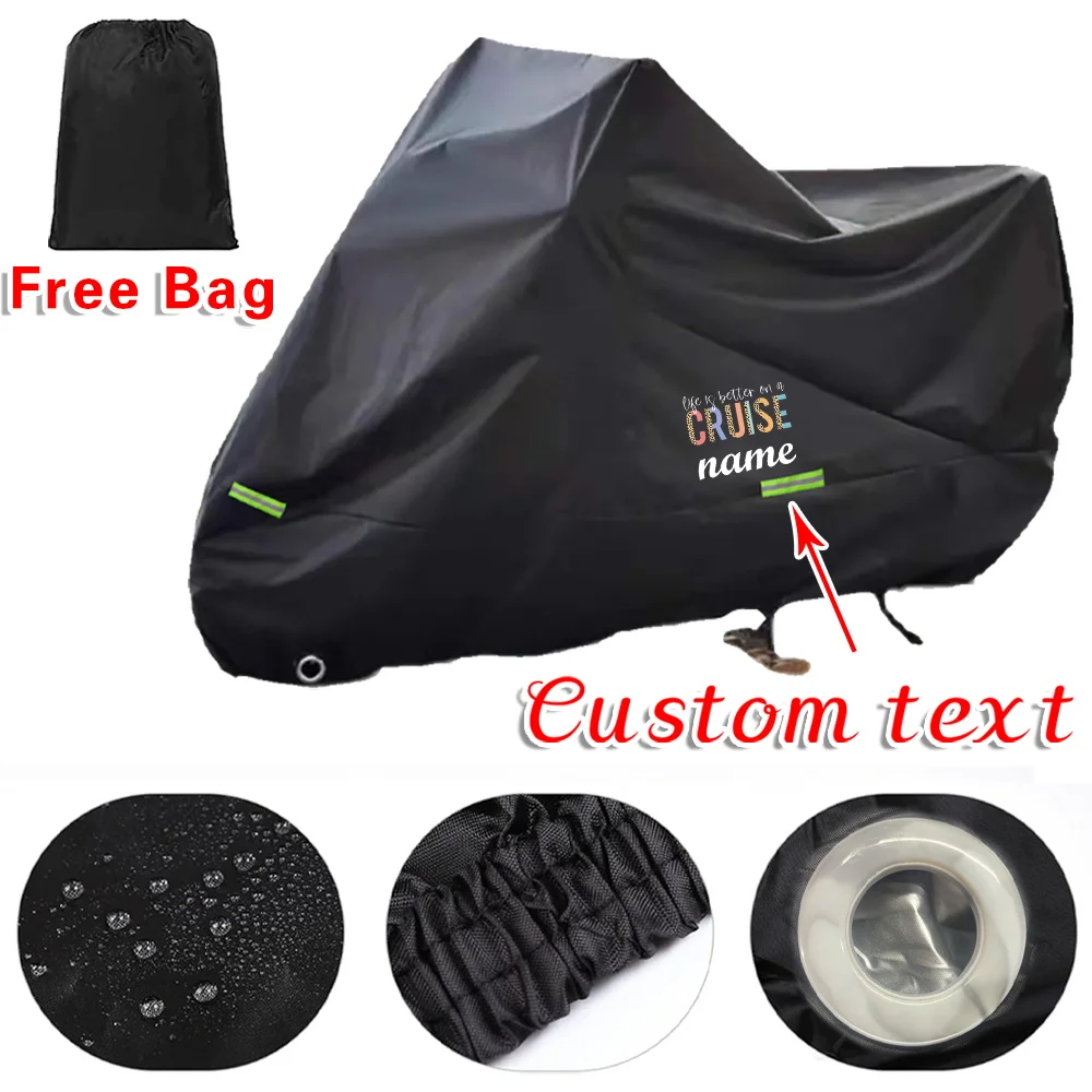 

Personalized Customized Name Motorcycle Cover Waterproof All Season Dustproof Protective Motorbike Covers Wear-resistant Fabric