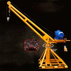 220V 100kg 12m Lifting Hoist Electric Feeding Elevator Building Decoration Small Lifting Crane Household Electric Hoist Crane