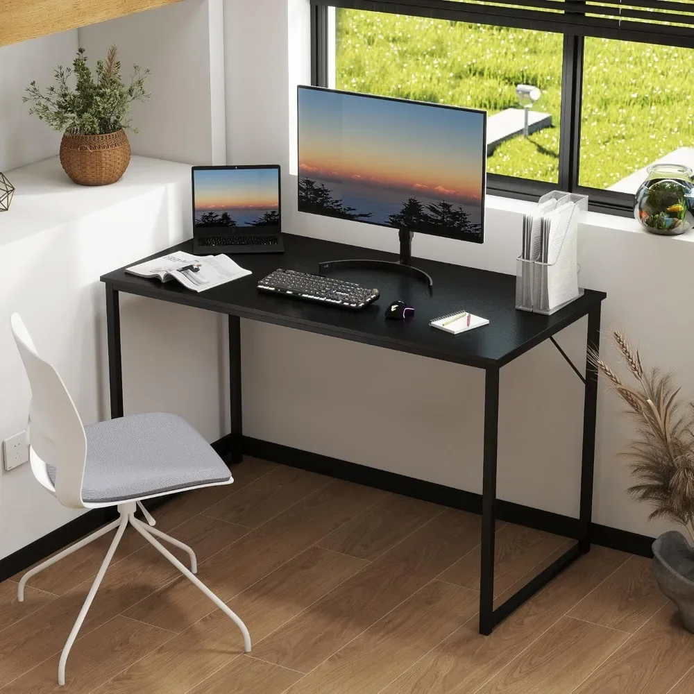 

40 Inch Computer Desk,Compact Simple PC Laptop Office Study Writing Table Workstation Dining Gaming Desk for Home Office Bedroom