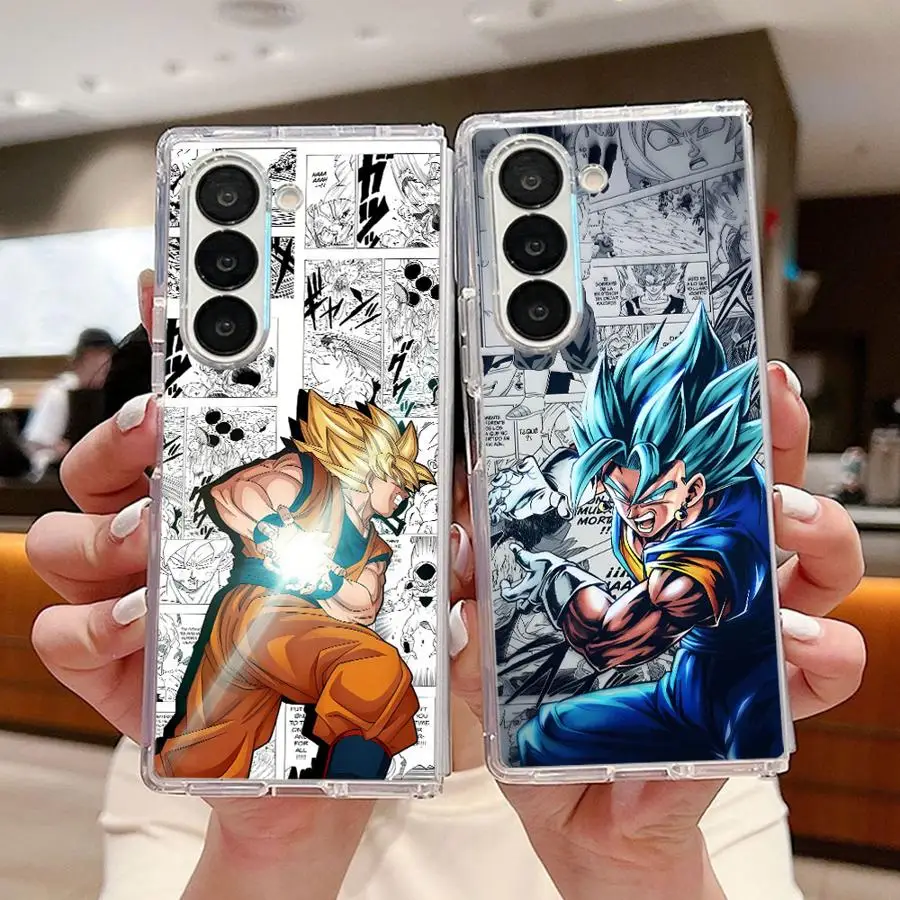 حافظة لهاتف سامسونج جالاكسي ZFold3 Z Fold 7 6 5 4 3 ZFold7 ZFold6 ZFold4 ZFold5 غطاء هاتف ناعم شفاف