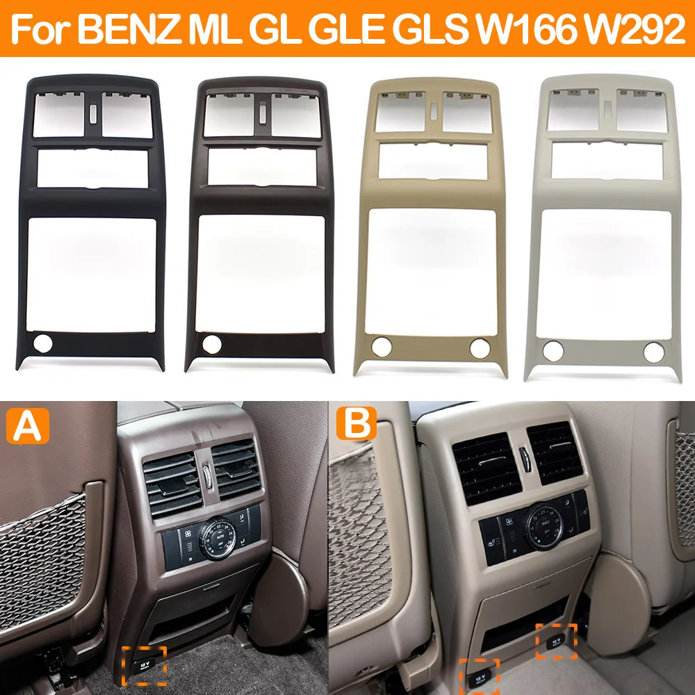 

Car Rear Air Conditioner AC Vent Grille Outer Frame Cover Trim For Mercedes Benz ML GL GLE GLS W166 W292 1666807003 1666807403