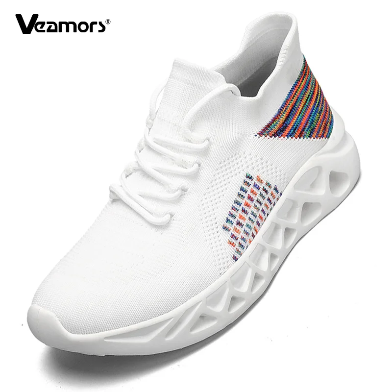 Breathable Walking Shoes Lightweight Soft Sole Women Socks Shoes Knitted Mesh Casual Sneakers for Jogging Traveling